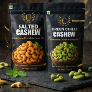 Salted & Green Chilli Cashews